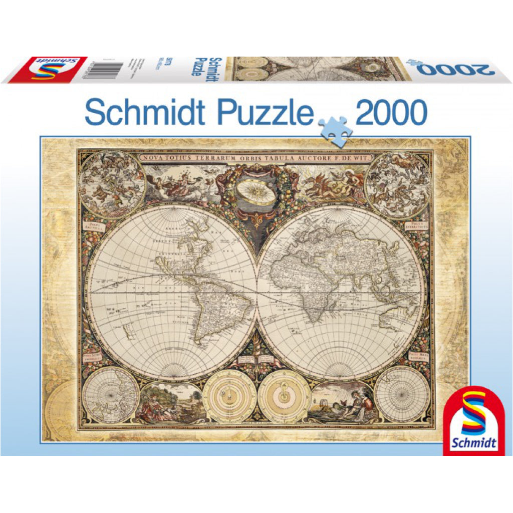 World Map In 2000 Historical World Map 2000 Piece Puzzle by Schmidt Spiele – Outer Layer