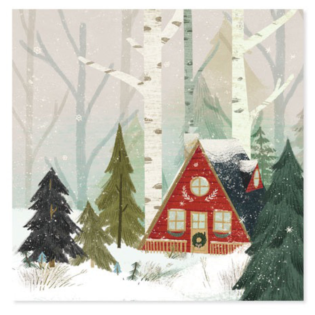 Holiday A Frame Pop-Up Christmas Card Front