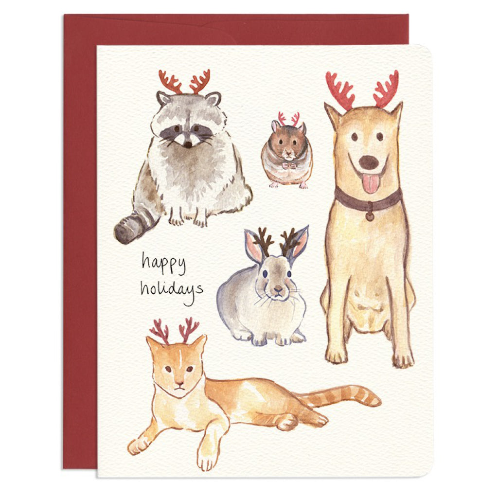 Holiday Antlers Boxed Cards Set of 8