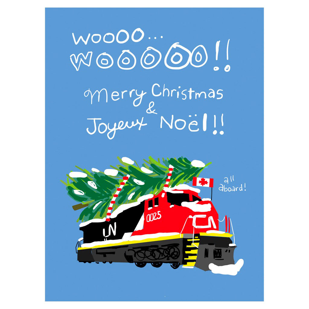 Holiday Train Christmas Card | Wendy Tancock – Outer Layer