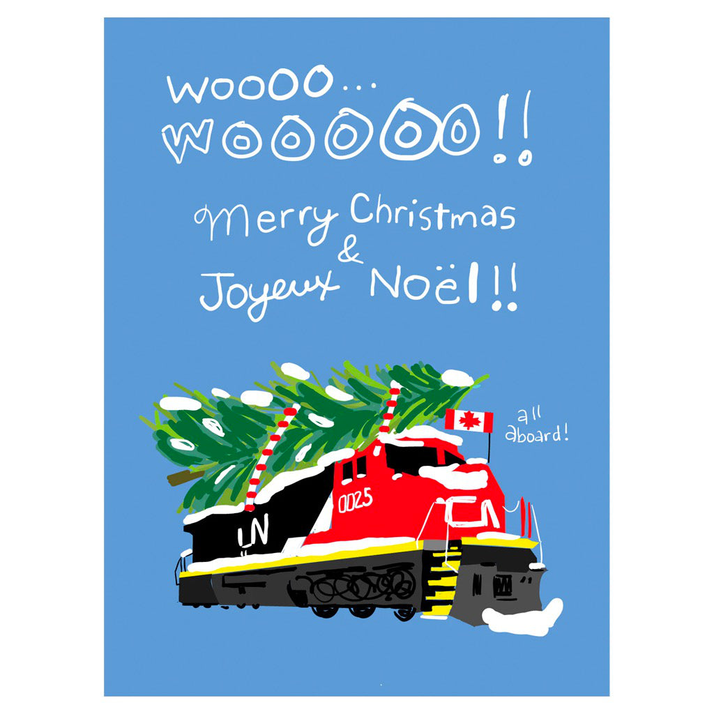 Holiday Train Christmas Card.