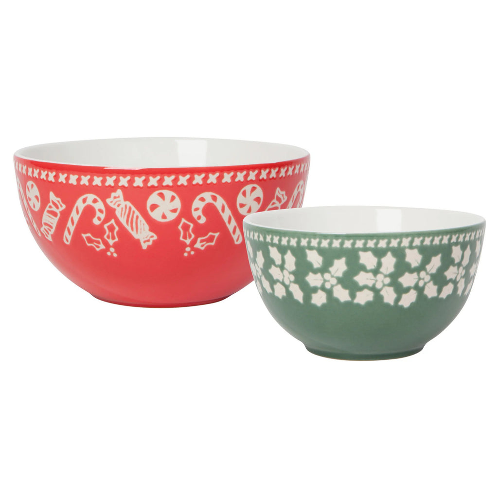 Holly Jolly candy bowls.