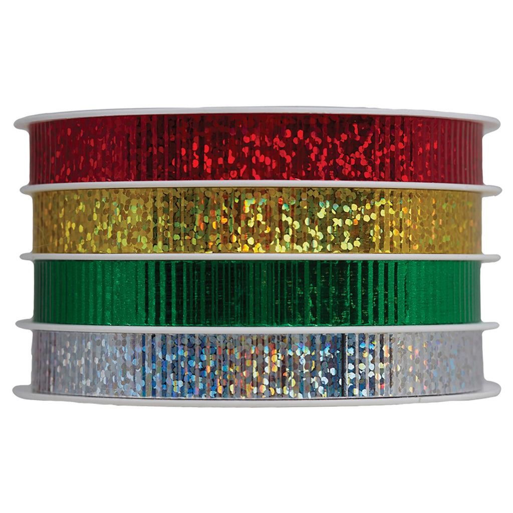 Holographic Christmas Multi-Channel Ribbon