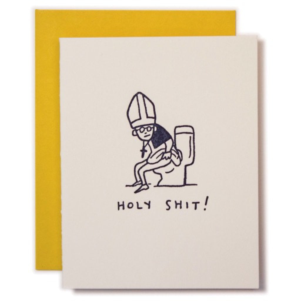 Holy Shit Greeting Card
