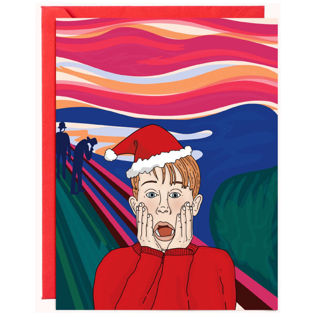 Home Alone The Scream Christmas Card.