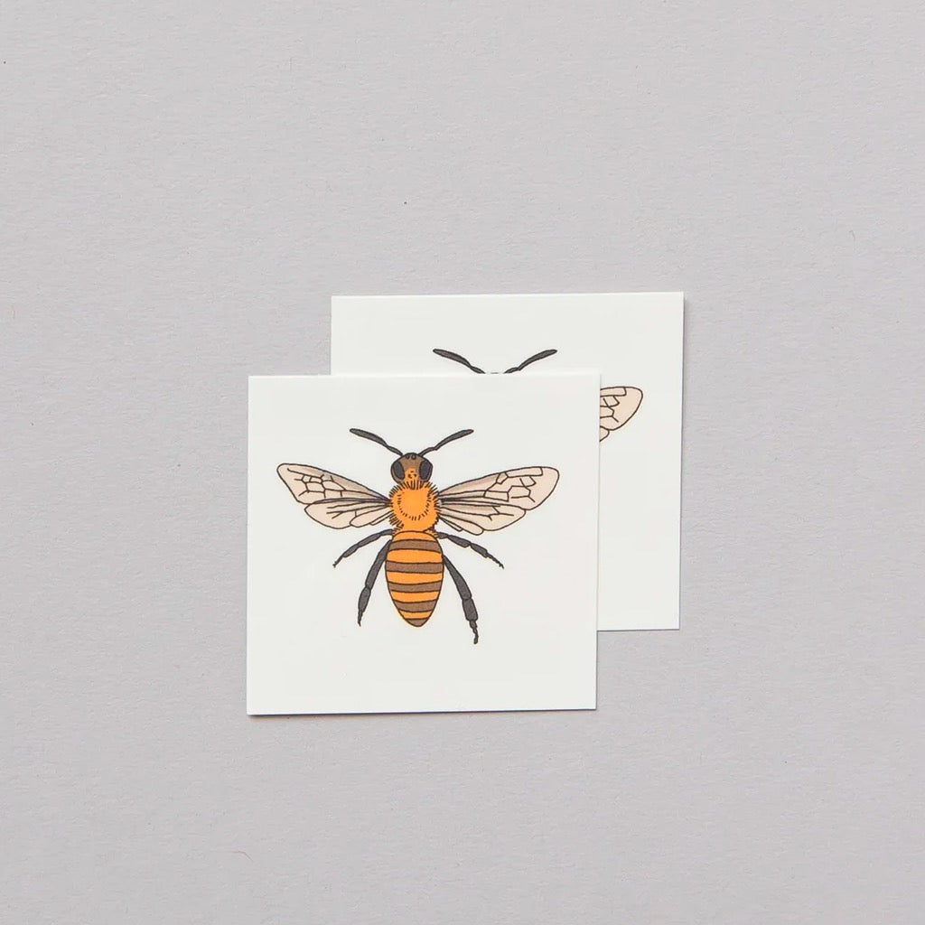 Honey Bee Tattoo Set of Two sheets.