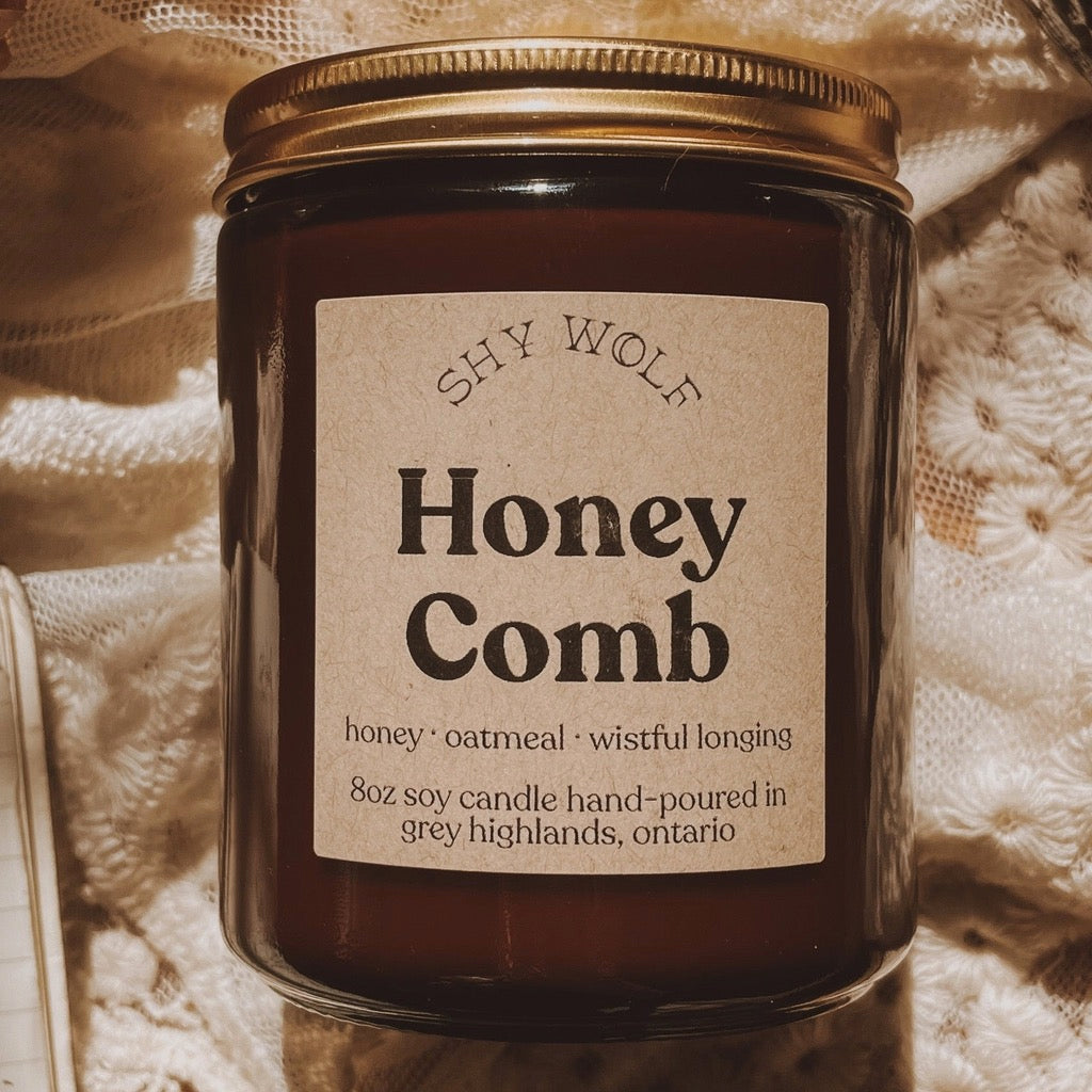 Honeycomb Soy Wax Candle.