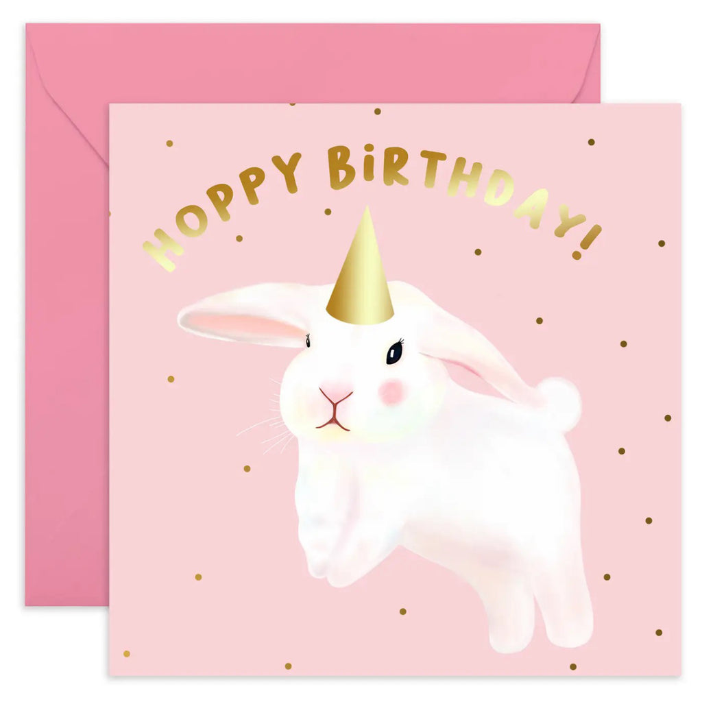 Hoppy Birthday Bunny Card.