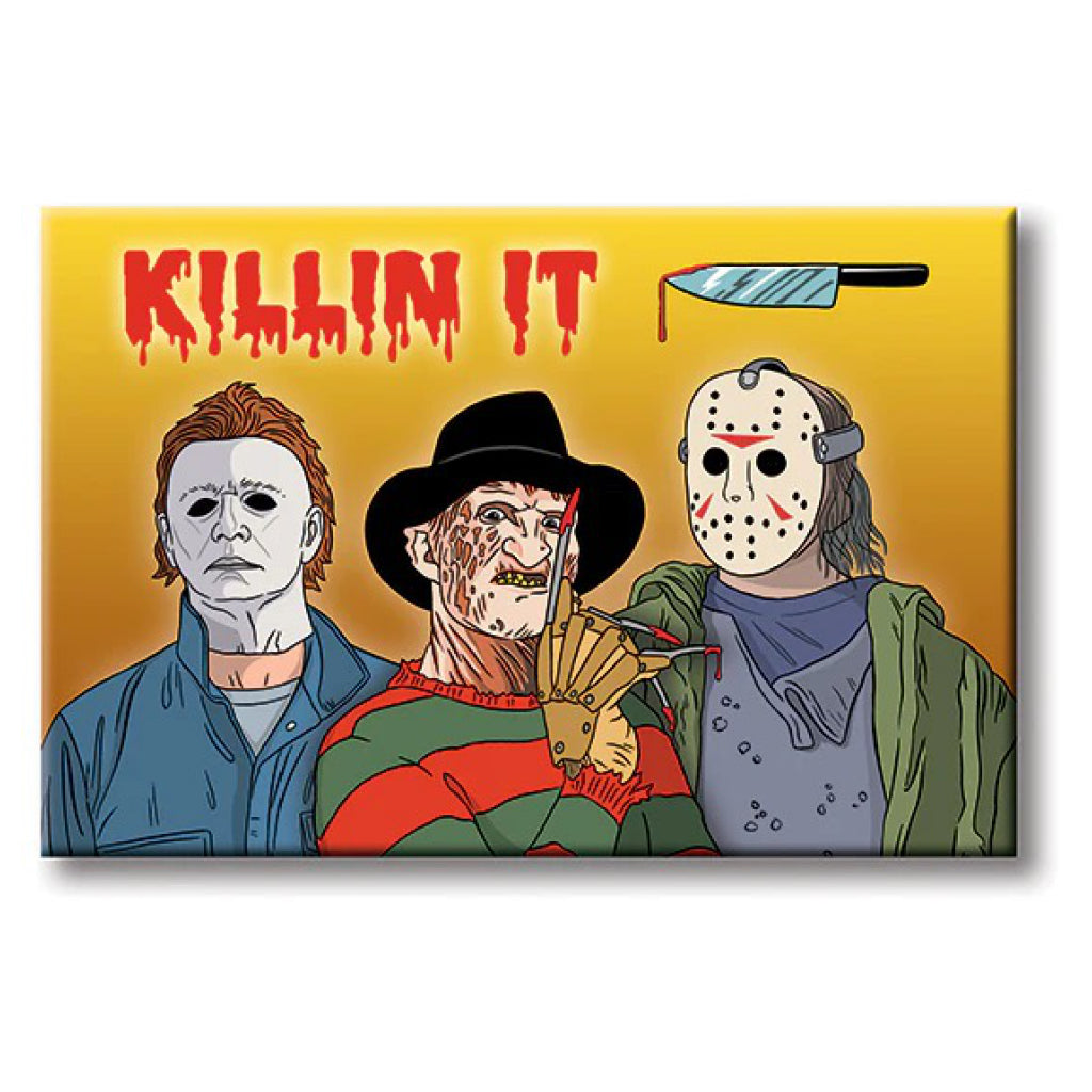 Horror Icons Killin' It! Magnet.