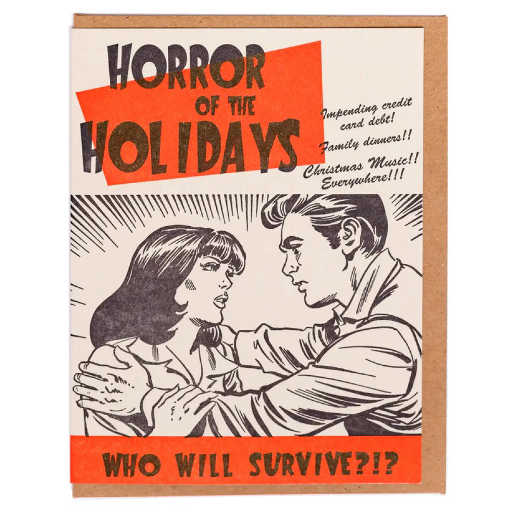 Horror Of The Holidays Card.