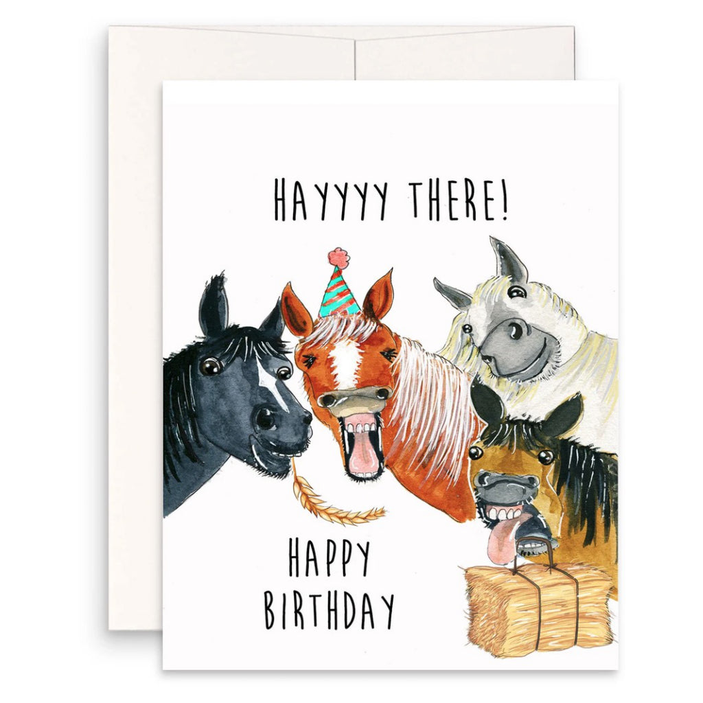 Horse Friends Birthday Card