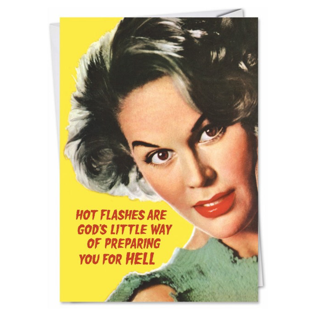 Hot Flashes Birthday Card.