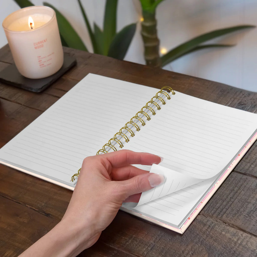 Howdy Partner Medium Spiral Notebook open.