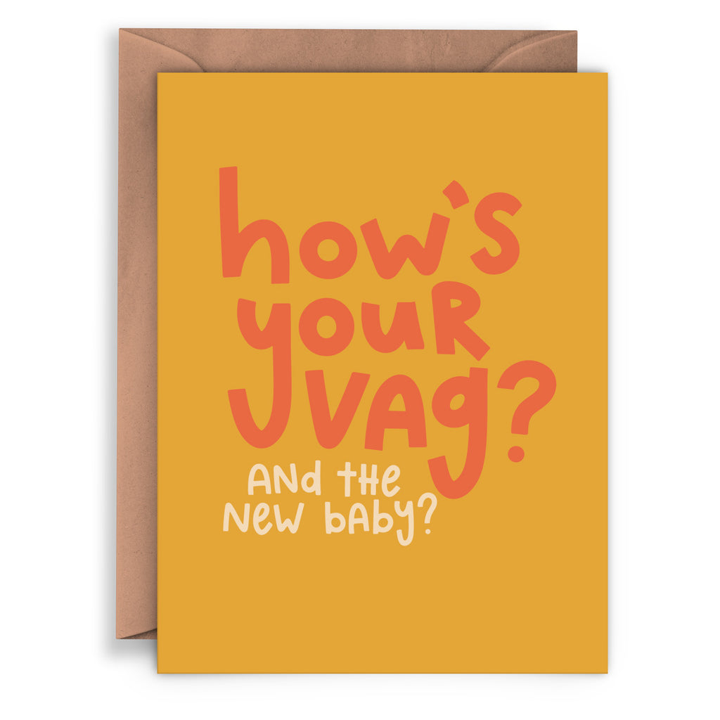 Hows Your Vag New Baby Card