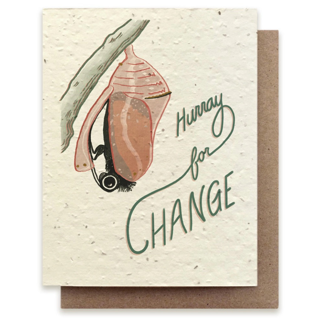 Hurray for Change Butterfly Plantable Wildflower Seed Card.