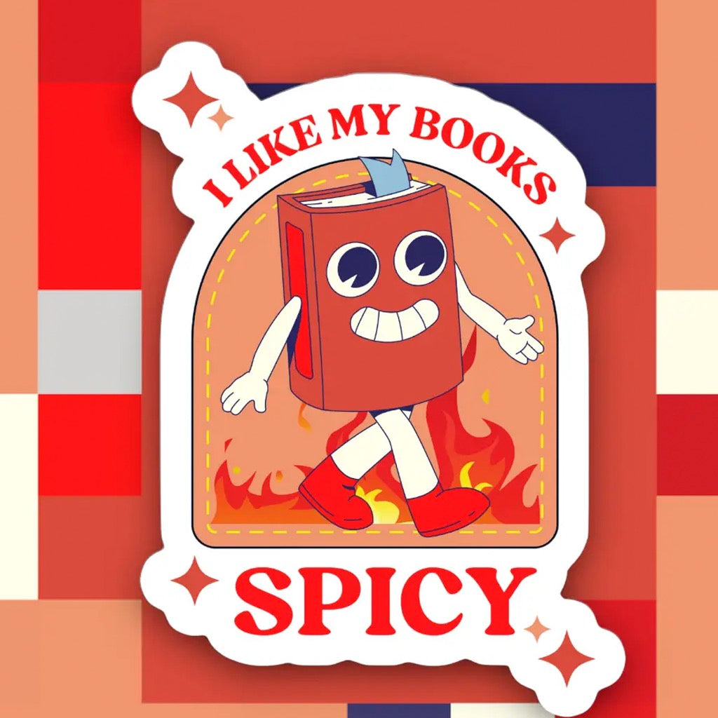 I Like My Books Spicy Sticker.