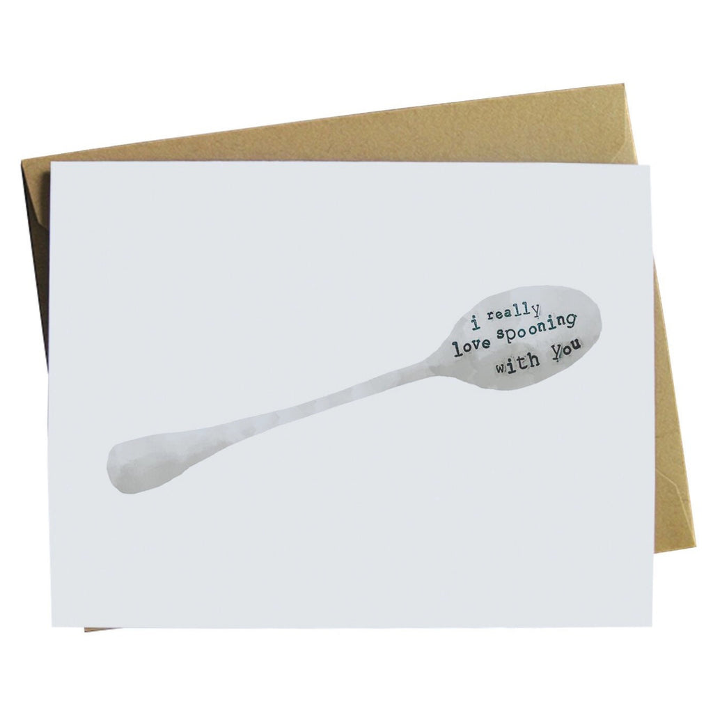 I Love Spooning With You Card