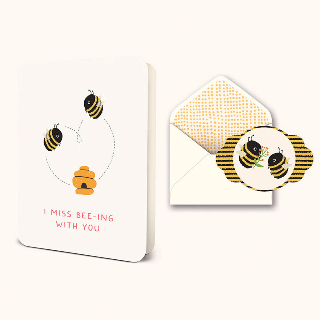 I Miss Bee-ing With You Card.