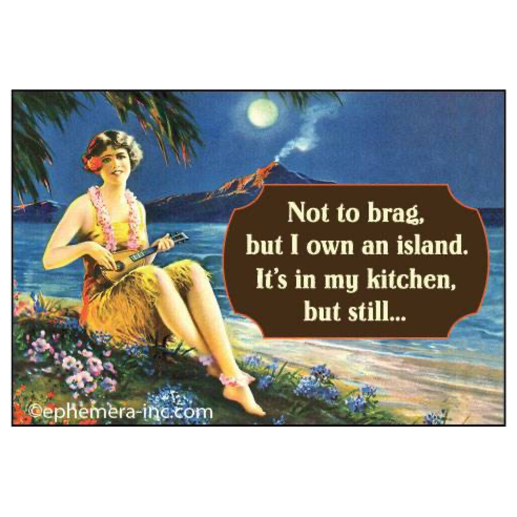 I Own An Island Magnet