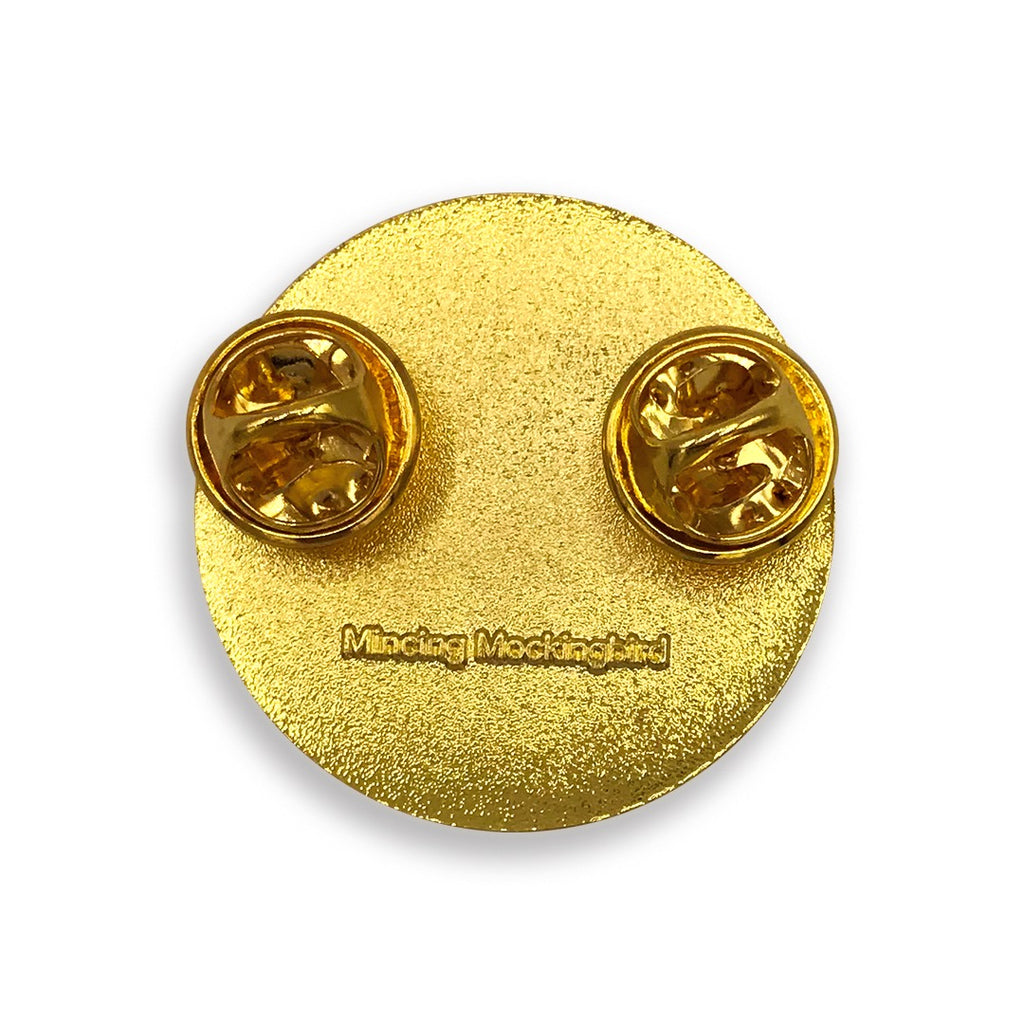 I Poop On Fascists Enamel Pin Back