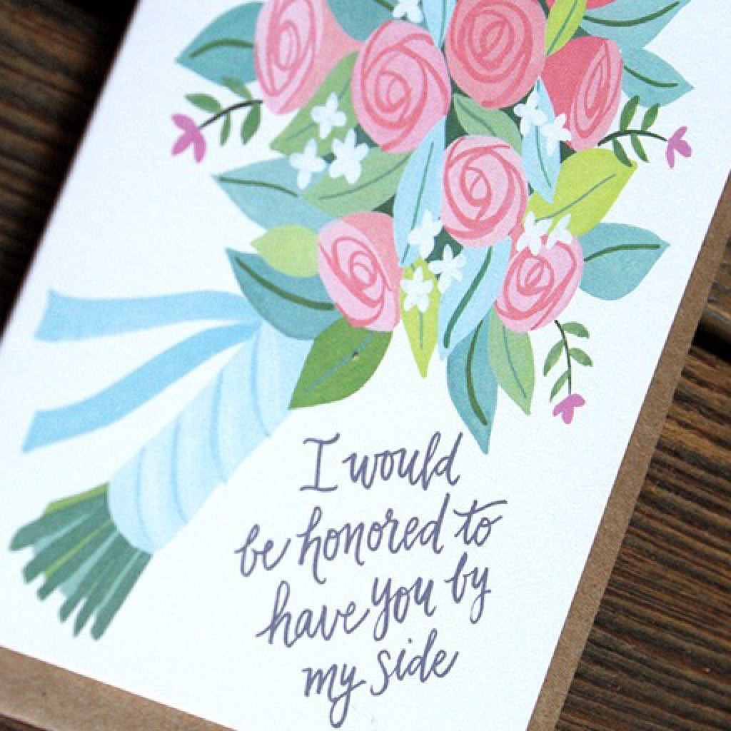 I Would Be Honored Card close-up