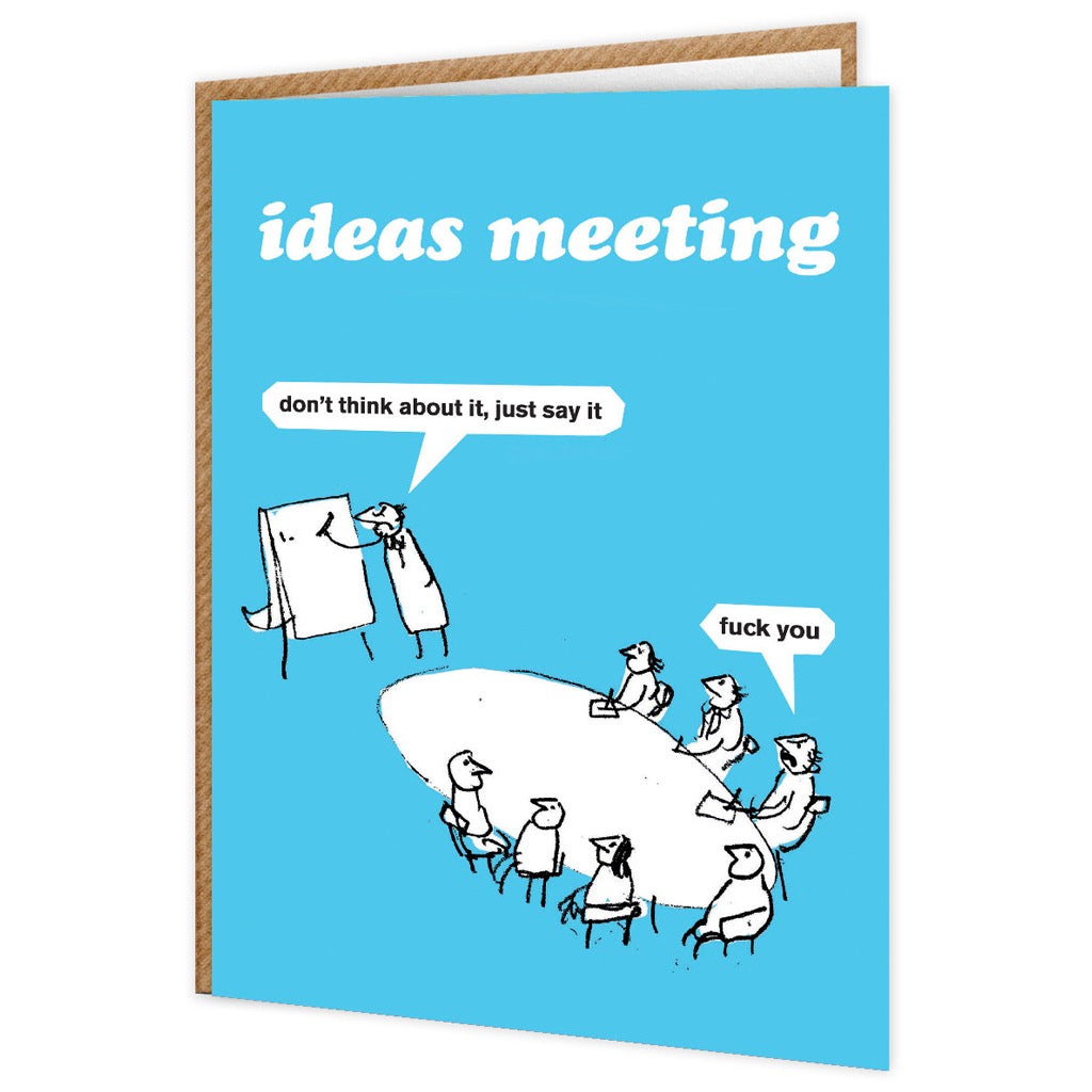 Ideas Meeting Card.