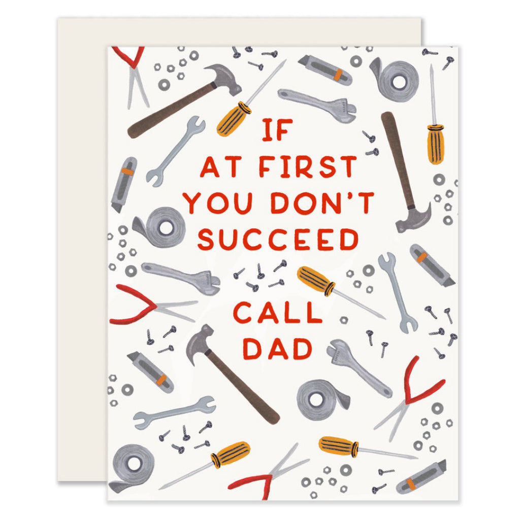 If At First You Dont Succeed Dad Card