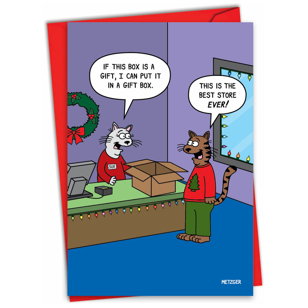 If This Box Is A Gift Christmas Card.