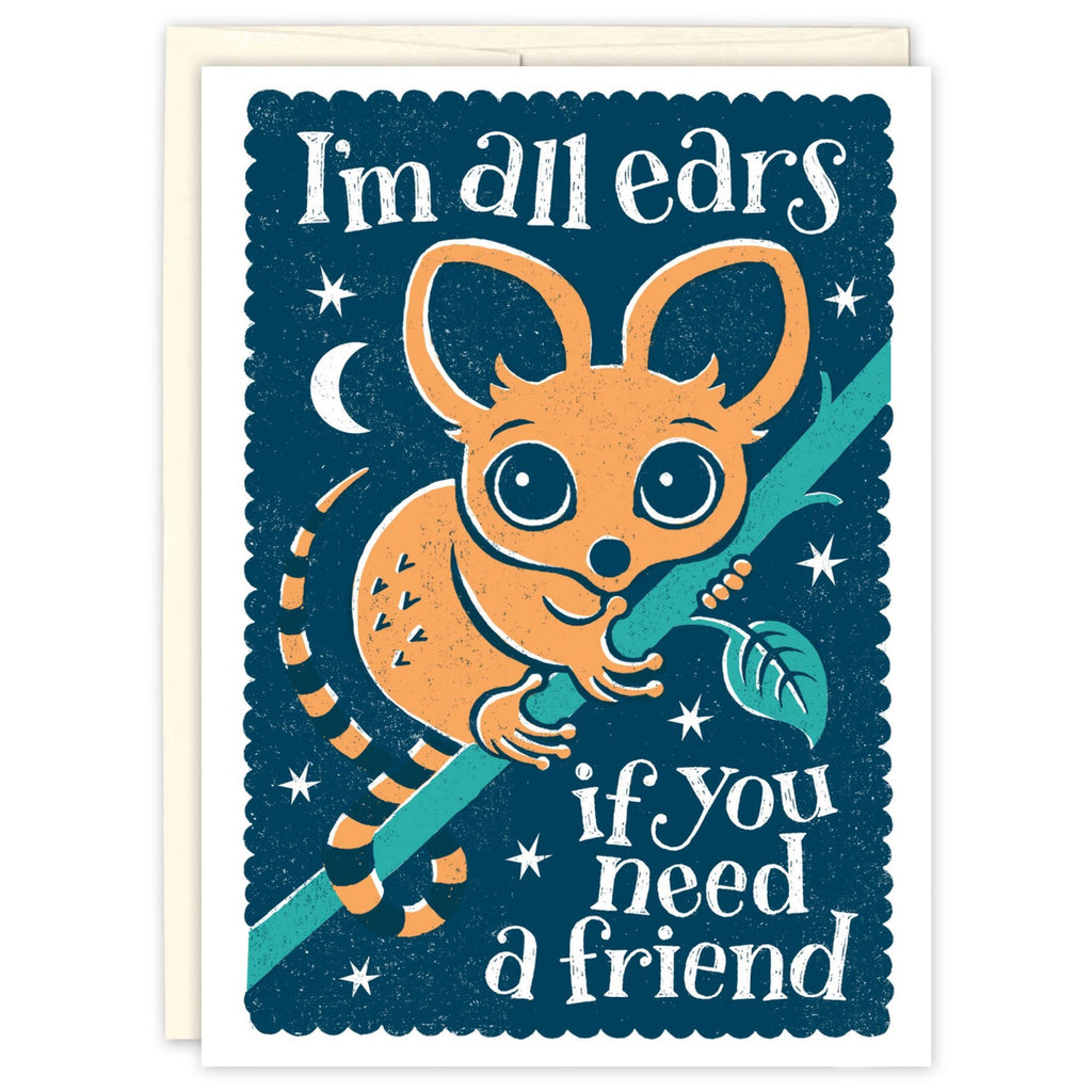 I'm All Ears Friendship Card.