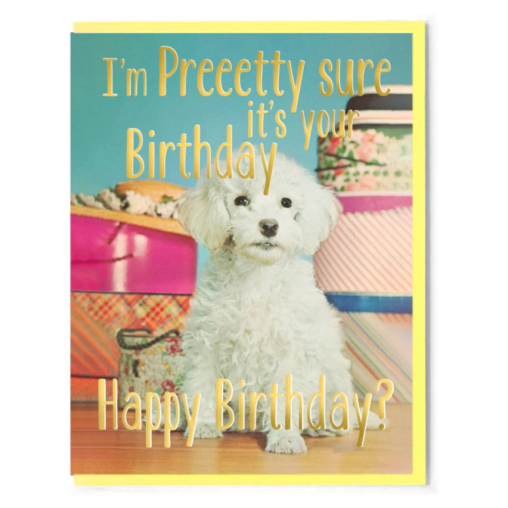 I'm Pretty Sure It's Your Birthday Card.