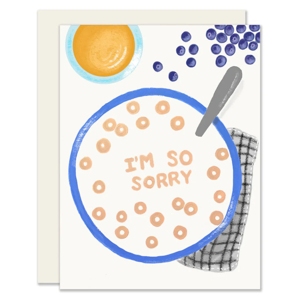 Im So Sorry Cereal Bowl Card