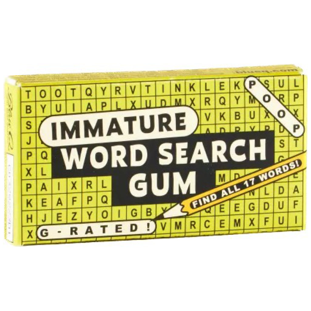Immature Word Search Gum.