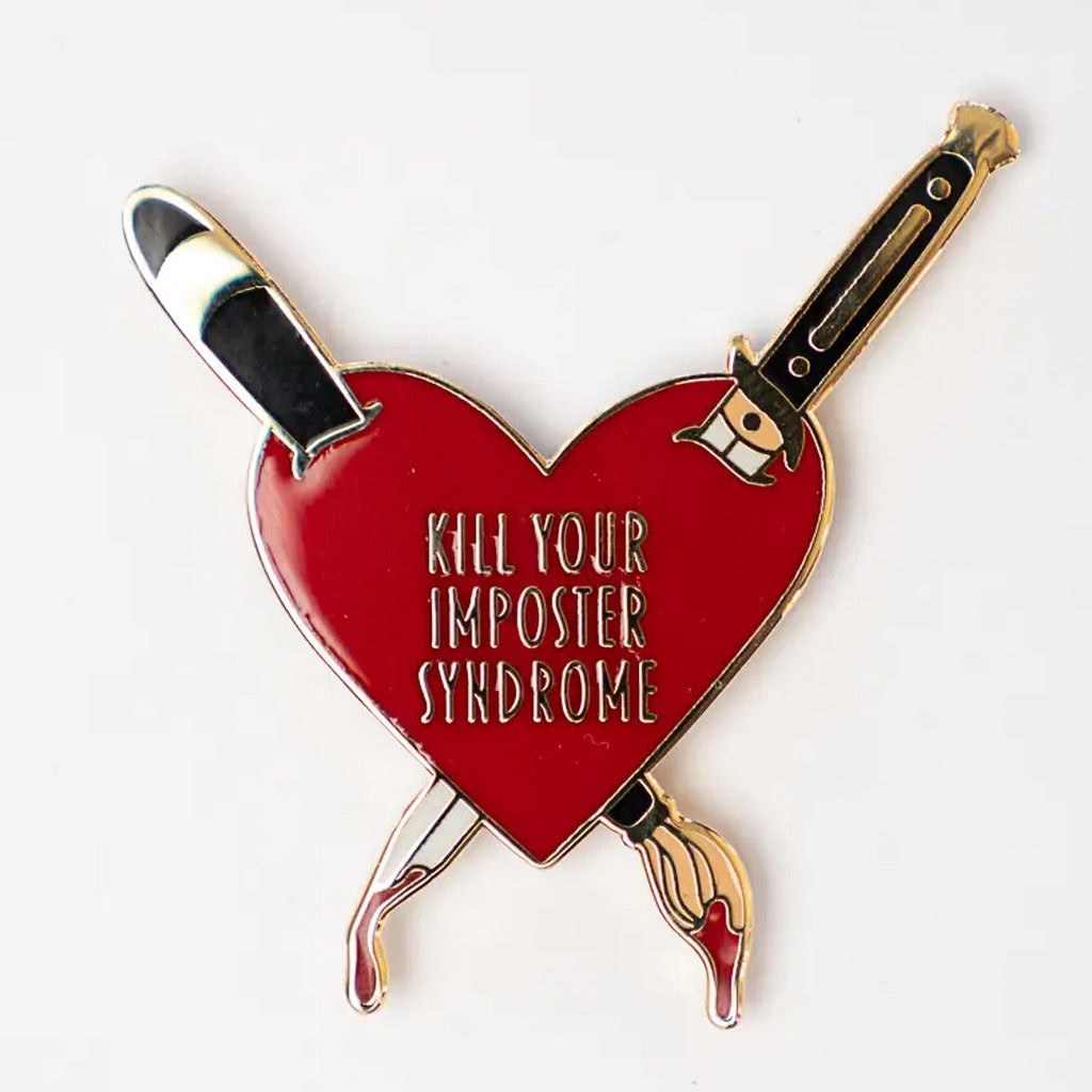Imposter Pin Imposter Syndrome Enamel Pin | Jini & Tonic โ Outer Layer