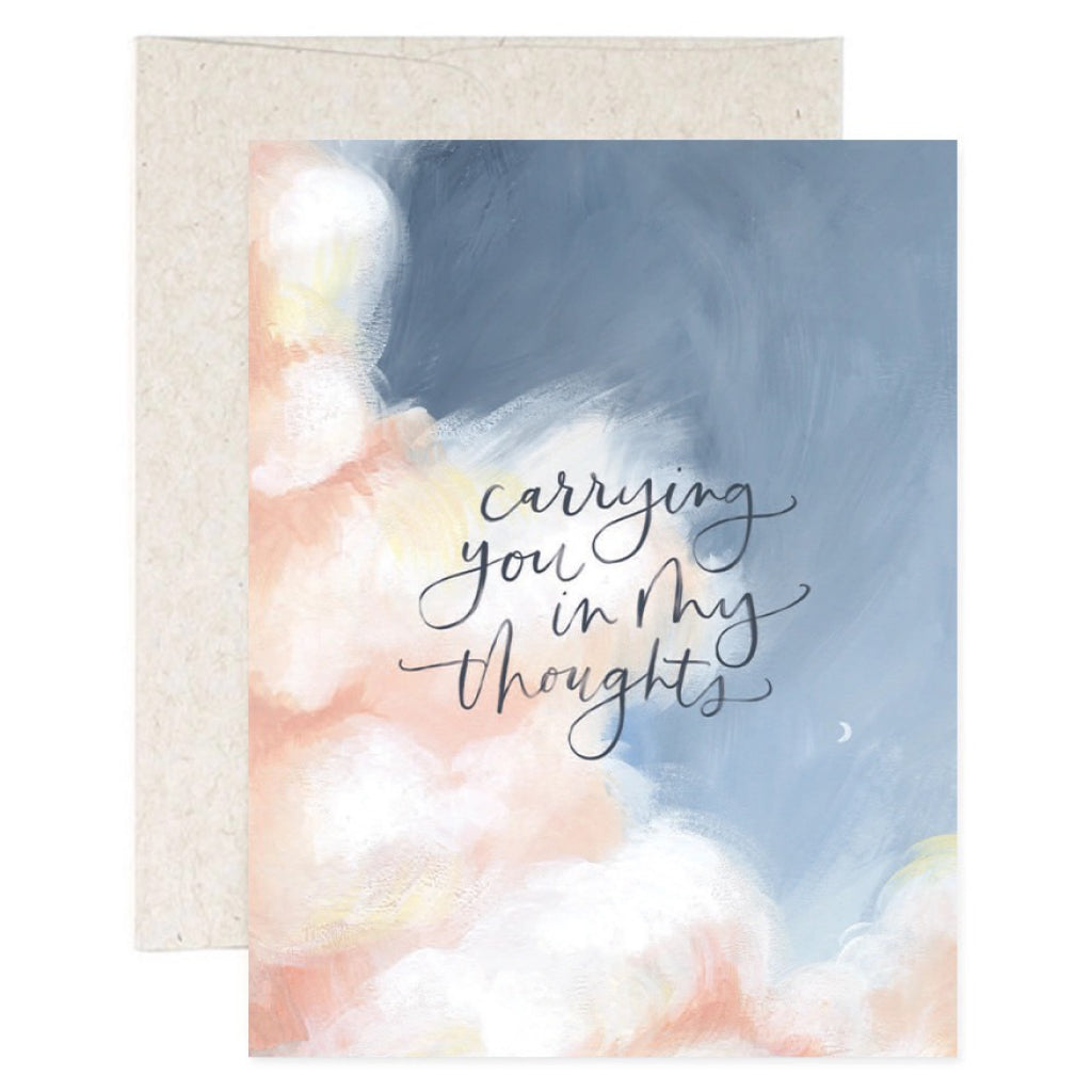 In My Thoughts Clouds Card