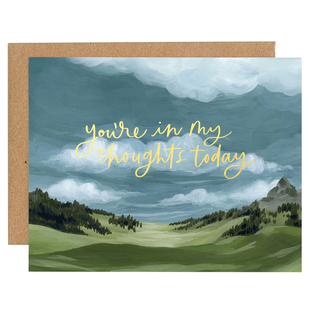 In My Thoughts Landscape Card