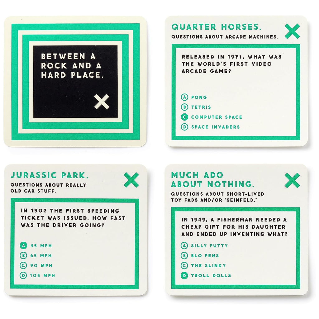 Incredibly Pointless Trivia more sample cards.