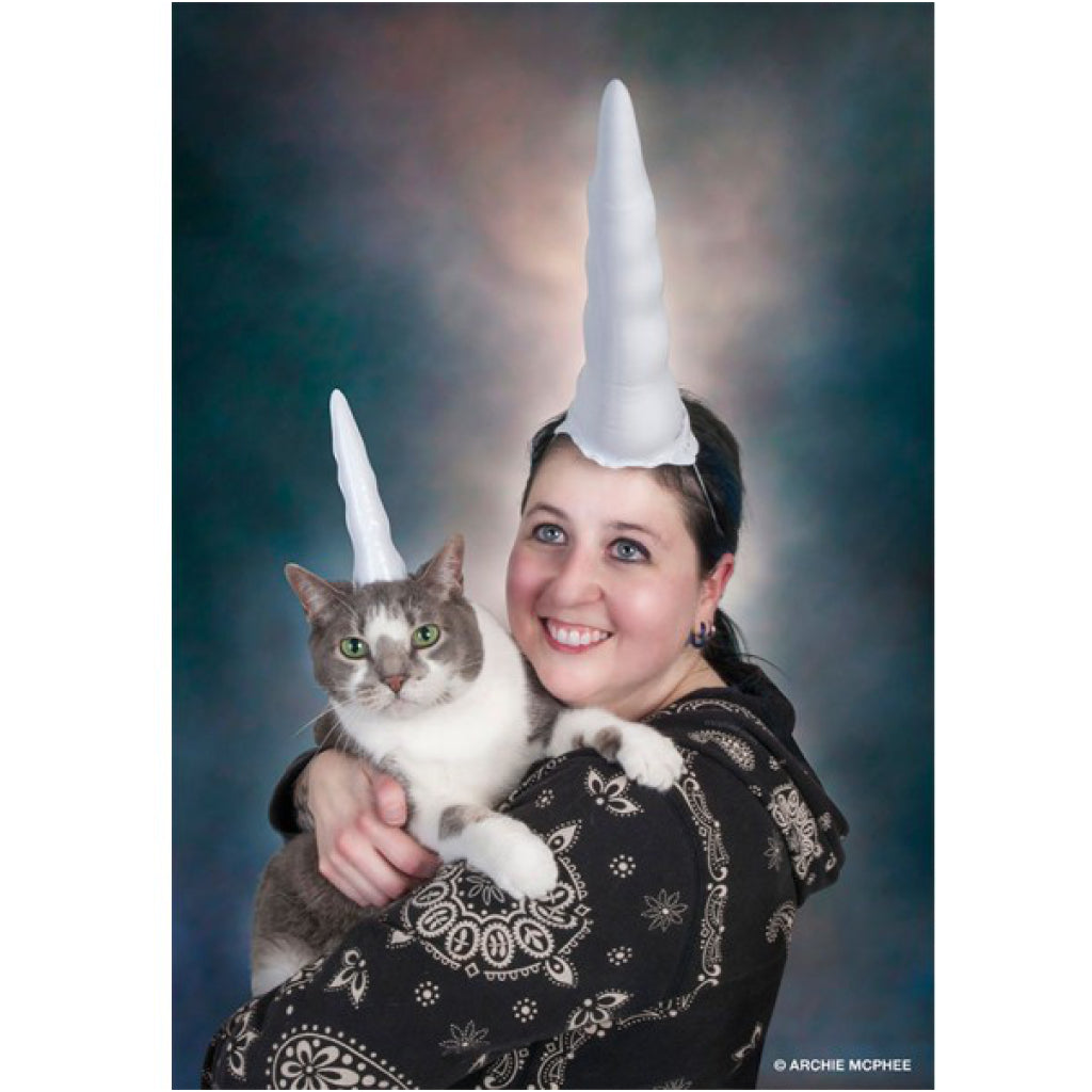 Inflatable Unicorn Horn For Cats lifestyle