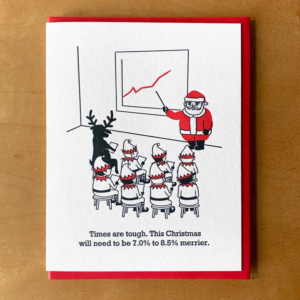 Inflation Santa Card