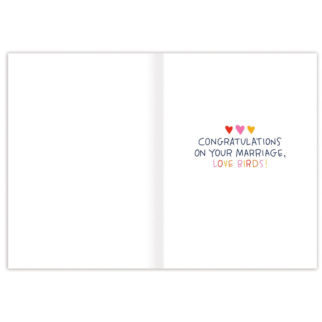 Inside of Happy Together Wedding Card.
