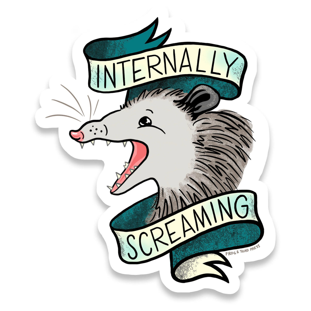 Internally Screaming Sticker