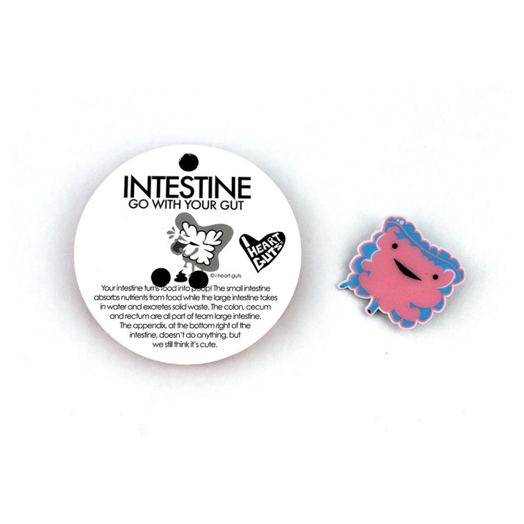 Intestine Lapel Pin Info