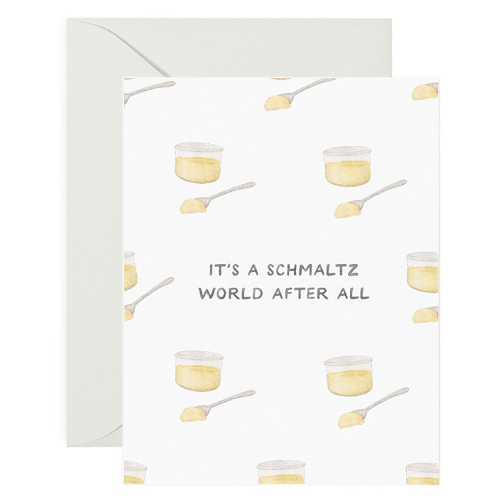 Its A Schmaltz World Hanukkah Card
