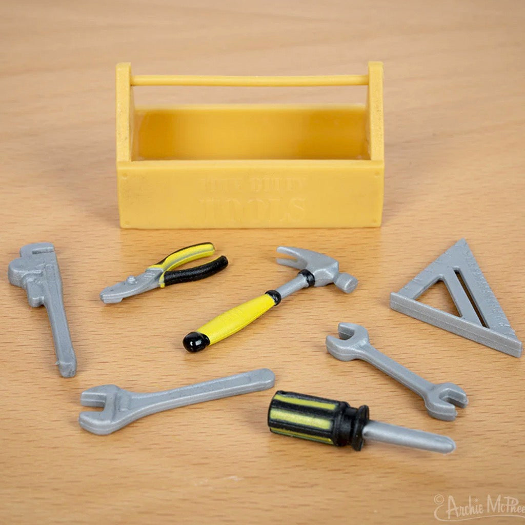Itty Bitty Tools in table.