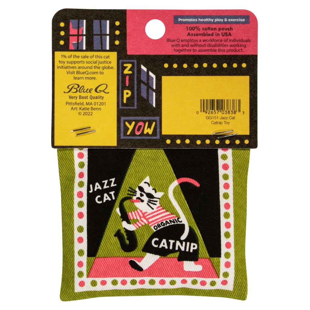 Jazz Cat Catnip Toy back.