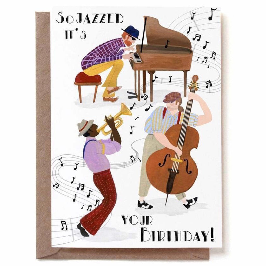 Jazz Trio Birthday Card.