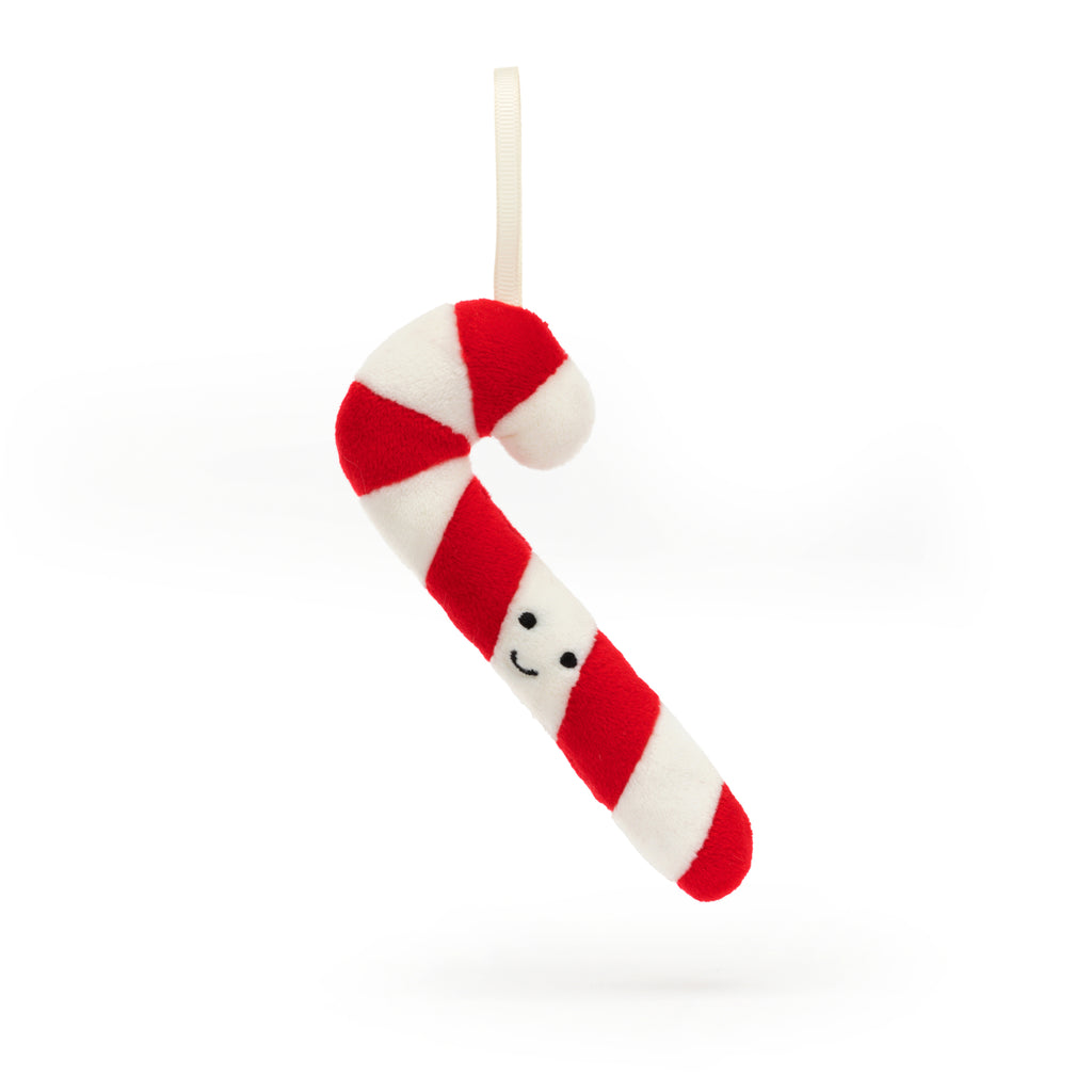 Jellycat Candy Cane side view.