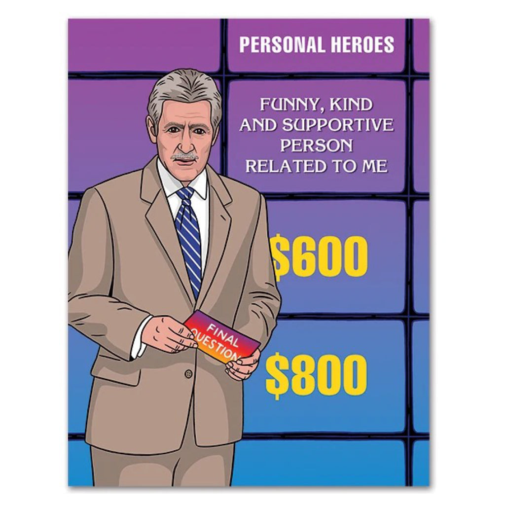 Jeopardy Best Dad Birthday Card.