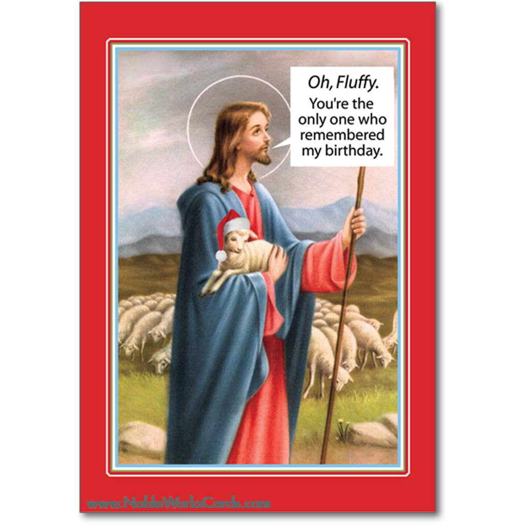 Jesus & Fluffy Card