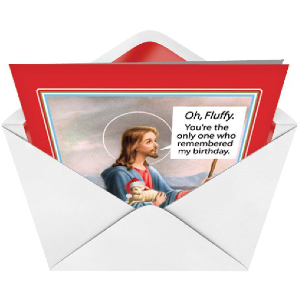 Jesus & Fluffy Card envelope