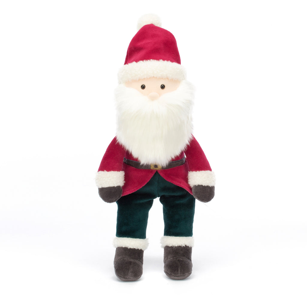 Jolly Santa standing.